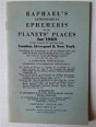 Raphael'S Astronomical Ephemeris - Preview