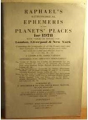 Raphael'S Astronomical Ephemeris - Preview