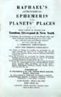 Raphael'S Astronomical Ephemeris - Preview
