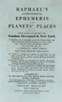 Raphael'S Astronomical Ephemeris - Preview
