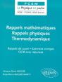 Rappels Mathematiques / Rappels Physiques / Thermodynamique - Preview