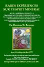 Rares Experiences Sur L'Esprit Mineral - Preview