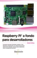 Raspberry Pi« A Fondo Para Desarrolladores