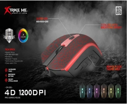 Capa do artigo Rato Xtrike Me GM-206 USB Óptico Black LED Multicolor 1200 DPI