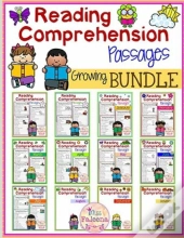 Reading Comprehension Assags Growing Bundle