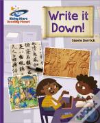 Reading Planet - Write It Down! - Purple: Galaxy