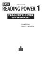 Reading Power 1, Teacher'S Guide With Answer Key - Preview