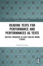 Reading Texts For Performance And Performances As Texts - Preview