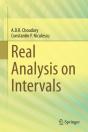 Real Analysis On Intervals - Preview