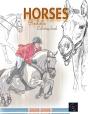 Realistic Horses Coloring Book - Preview