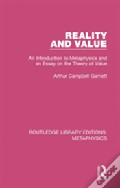 Capa do artigo Reality And Value
