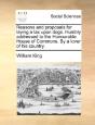 Reasons And Proposals For Laying A Tax U - Preview