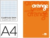 Capa do artigo Recarga colada liderpapel quadricula de 5 mm laranja a4 natural100 folhas 100 g/m2