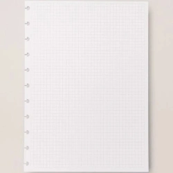 Capa do artigo Recarga de folhas quadriculadas A5 para Caderno Inteligente 50 folhas