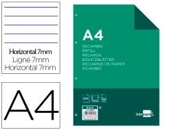 Capa do artigo Recarga papel pautado Liderpapel. Din. A4, 100 folhas