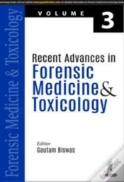 Capa do artigo Recent Advances In Forensic Medicine & Toxicology