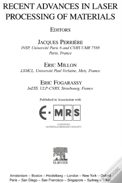 Capa do artigo Recent Advances In Laser Processing Of Materials
