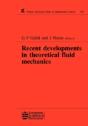 Recent Developments In Theoretical Fluid Mechanics - Preview