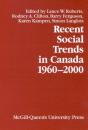 Recent Social Trends In Canada, 1960-2000 - Preview