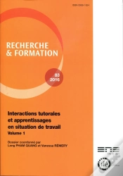 Capa do artigo Recherche Et Formation, N° 83/2016