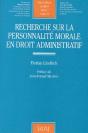 Recherche Sur La Personnalité Morale En Droit Administratif - Preview