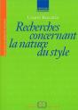 Recherches Concernant La Nature Du Style - Preview