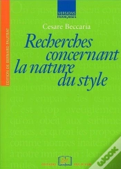Capa do artigo Recherches Concernant La Nature Du Style