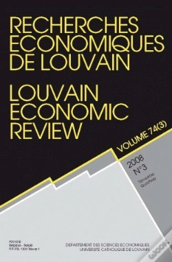 Capa do artigo Recherches Économiques Louvain 74-08/3