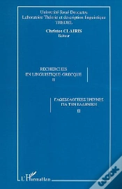 Capa do artigo Recherches En Linguistique Grecque T.2