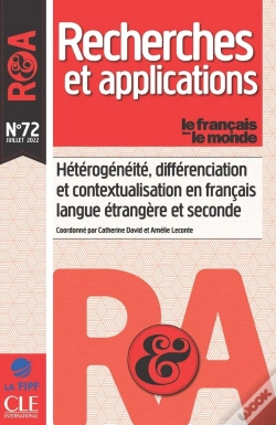 Capa do artigo Recherches Et Application N°72