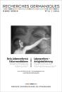 Recherches Germaniques Hors-Serie, N  11/2016. De La Lebensreform - Preview