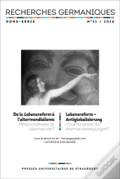 Recherches Germaniques Hors-Serie, N  11/2016. De La Lebensreform