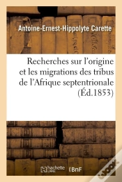 Capa do artigo Recherches Migrations Tribus Afrique Edition 1853