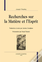 Recherches Sur La Matière Et L'Esprit