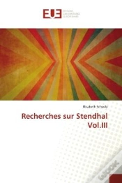 Capa do artigo Recherches Sur Stendhal Vol.Iii
