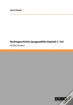 Capa do artigo Rechtsgeschichte (Ausgewaã‚Â¤Hlte Kapitel) 1. Teil