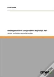 Capa do artigo Rechtsgeschichte (Ausgewaã‚Â¤Hlte Kapitel)  3. Teil