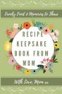 Recipe Keepsake Book From Mom - Preview