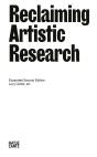 Reclaiming Artistic Research - Preview