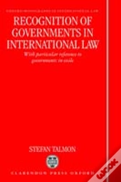 Recognition Of Governments In International Law