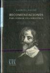 Recomendaciones Para Formar Una Biblioteca