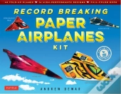 Record Breaking Paper Airplanes Kit /Anglais