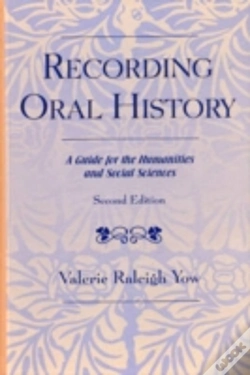Capa do artigo Recording Oral History