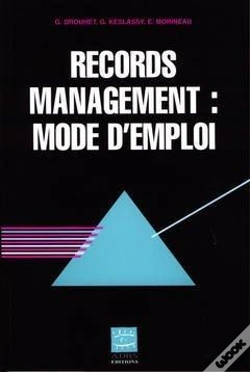 Capa do artigo Records Management Mode D'Emploi Coll Si Serie Etudes Techniques