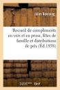 Recueil De Compliments En Vers Edition 1858 - Preview