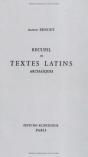 Recueil De Textes Latins Archaïques - Preview