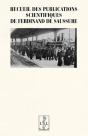 Recueil Des Publications Scientifiques De Ferdinand De Saussure - Preview