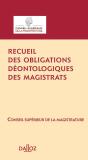Recueil Des Règles Déontologiques Des Magistrats - Preview