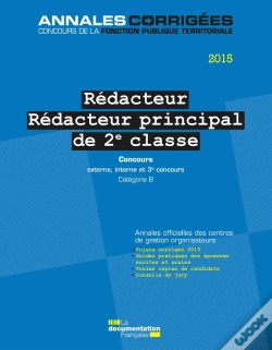 Capa do artigo Redacteur - Redacteur Principal 2e Classe 2015. Concours