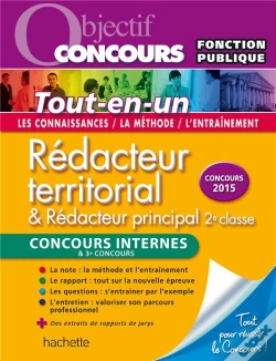 Capa do artigo Rédacteur Territorial ; Concours Interne ; Tou-En-Un